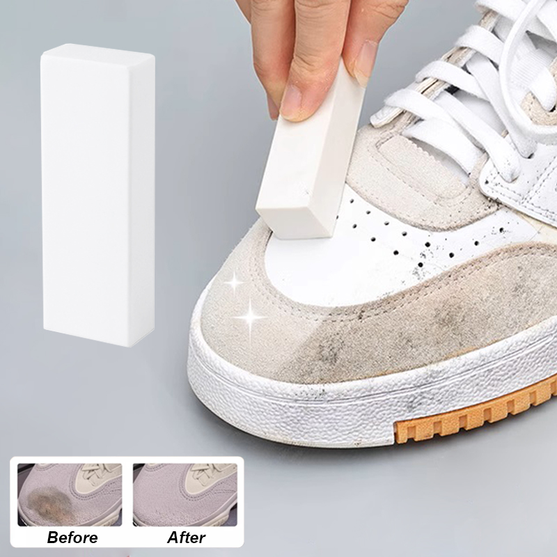 Sneaker Care Suede - ยางลบทำความสะอาดรองเท้าสำหรับหนังกลับ หนังกำมะหยี่ หนังด้าน น้ำยาขจัดคราบ ฟื้นฟูสีขาว สำหรับรองเท้าหนังนูบัค