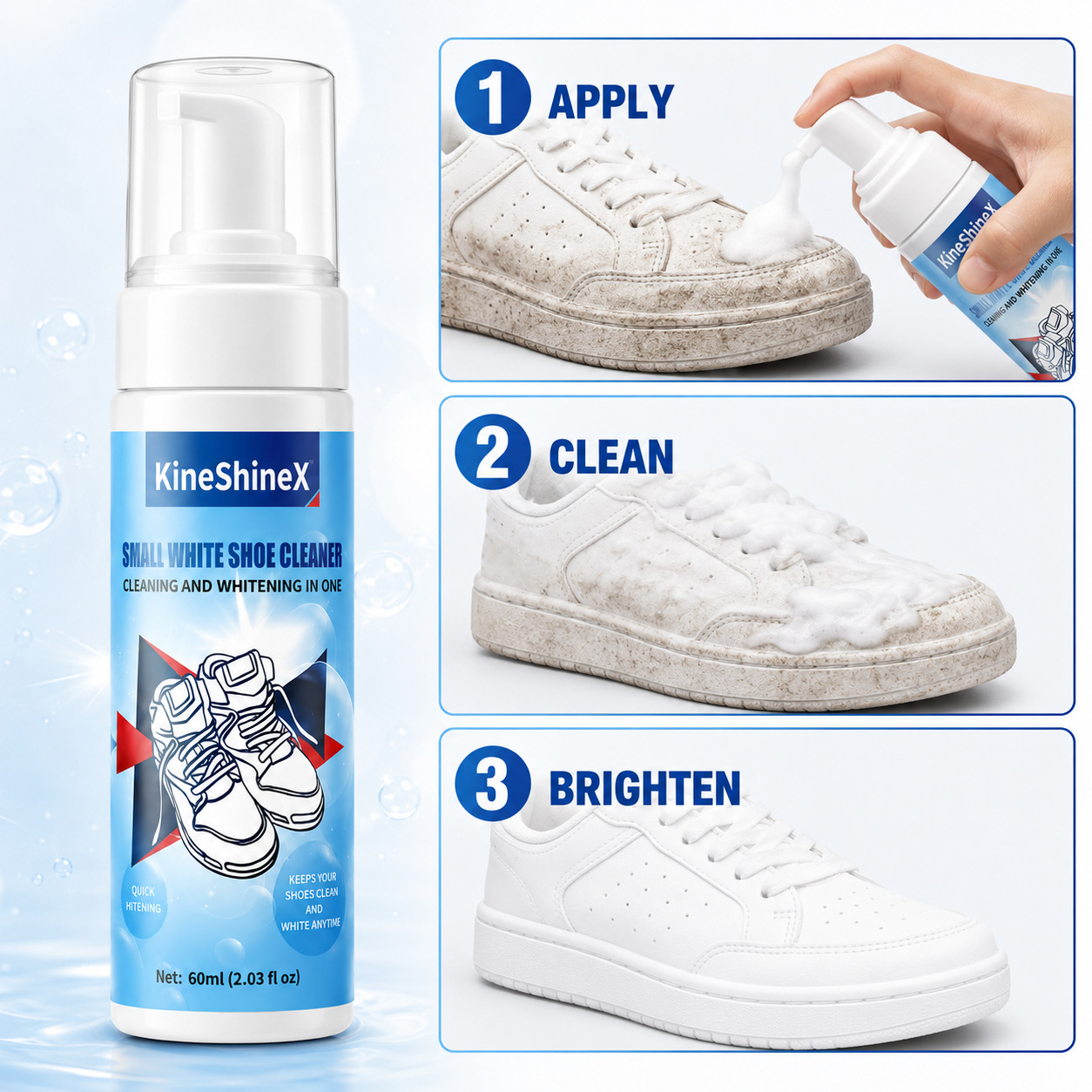 ชุดทำความสะอาดรองเท้า Gihen โฟ - Sneaker Cleaner บทวิจารณ์และราคา